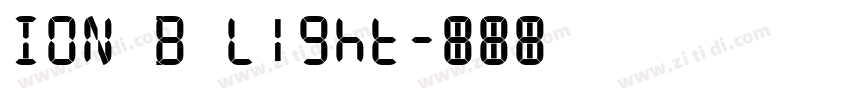 ION B Light字体转换